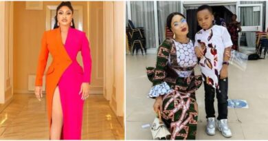 See how Tonto Dikeh reacted to a Lady who rained insults on her