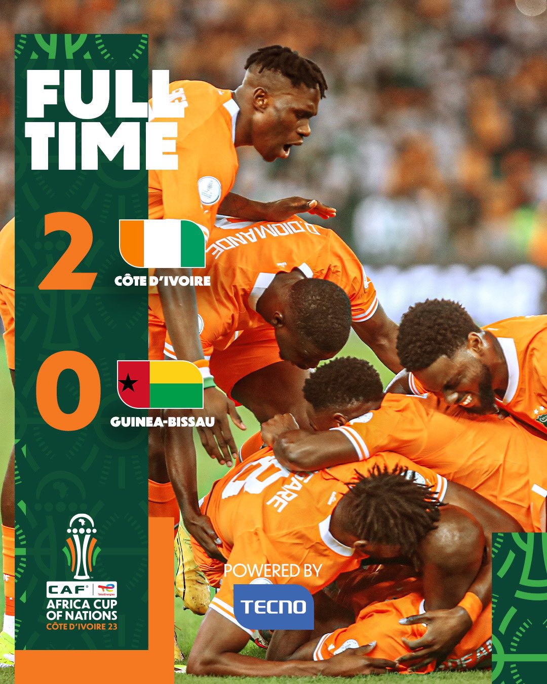 AFCON 2023: Hosts, Ivory Coast, kick off the tournament with win over Guinea-Bissau