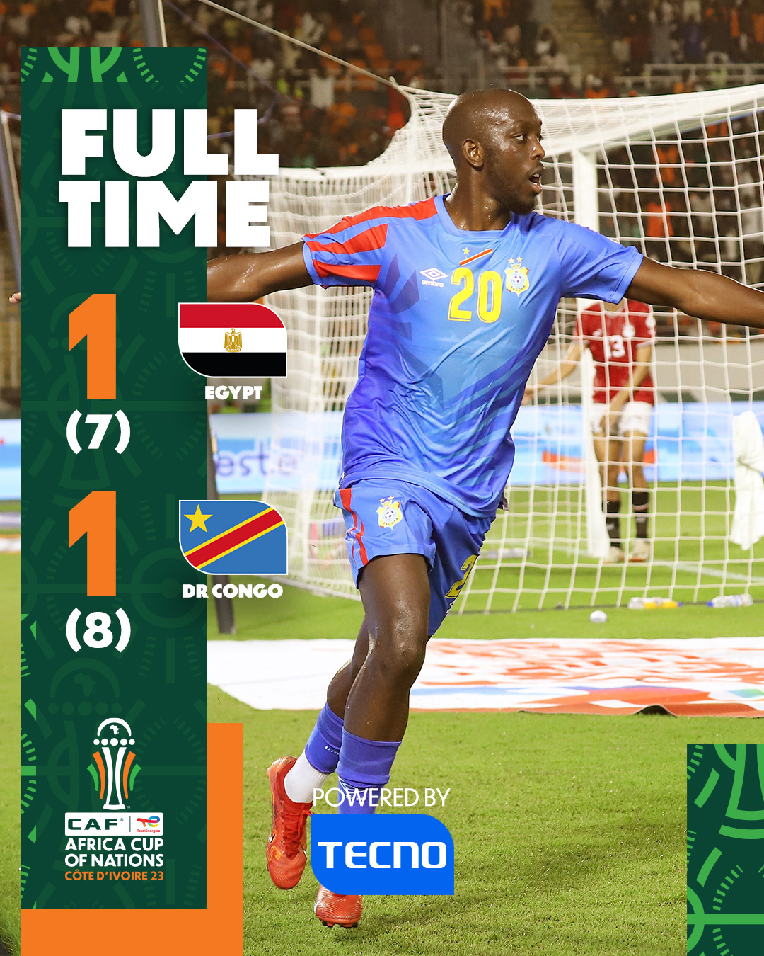 Egypt crash out of AFCON