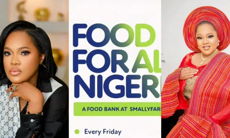 <strong>Toyin Abraham opens food bank to support poor Nigerians, receives heavy backlash</strong>
