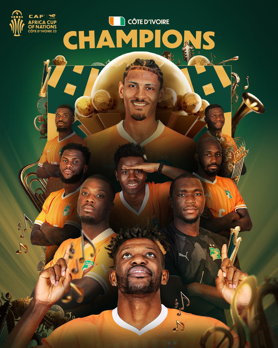 Hosts, Ivory Coast defeat Nigeria to win AFCON 2023
