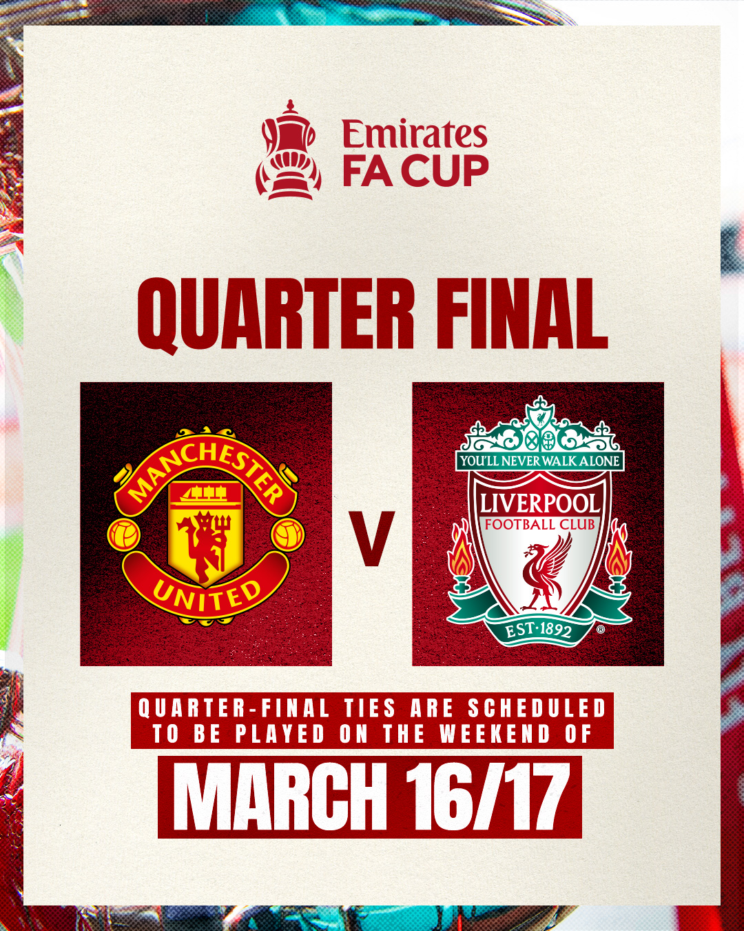 FA Cup: Man Utd set up quarter-finals clash against Liverpool