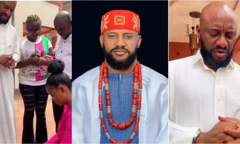 <strong>Woman takes daughter to Pastor Yul Edochie for prayers as she ventures into acting</strong>