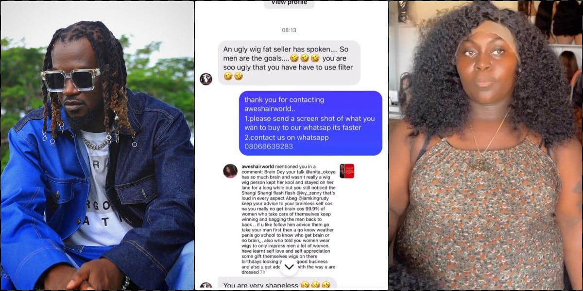 <strong>“You’re an ugly fat wig seller” – Paul Okoye fights dirty with wig vendor who dragged his family and late mother</strong>
