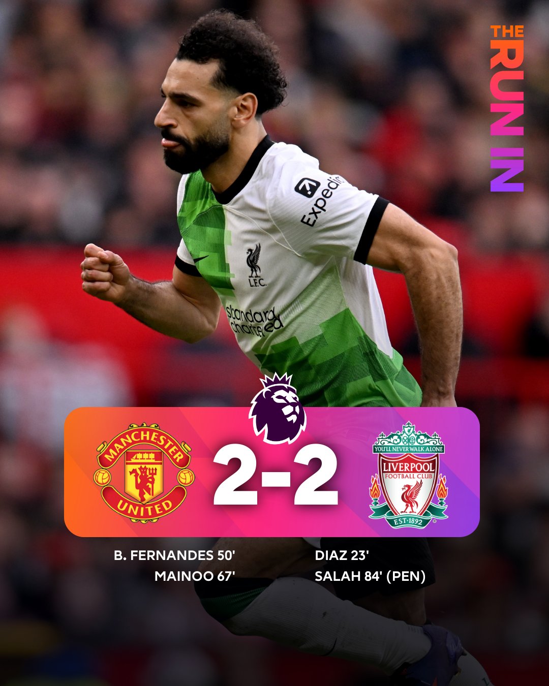 Liverpool Survives United Scare, Remains Second