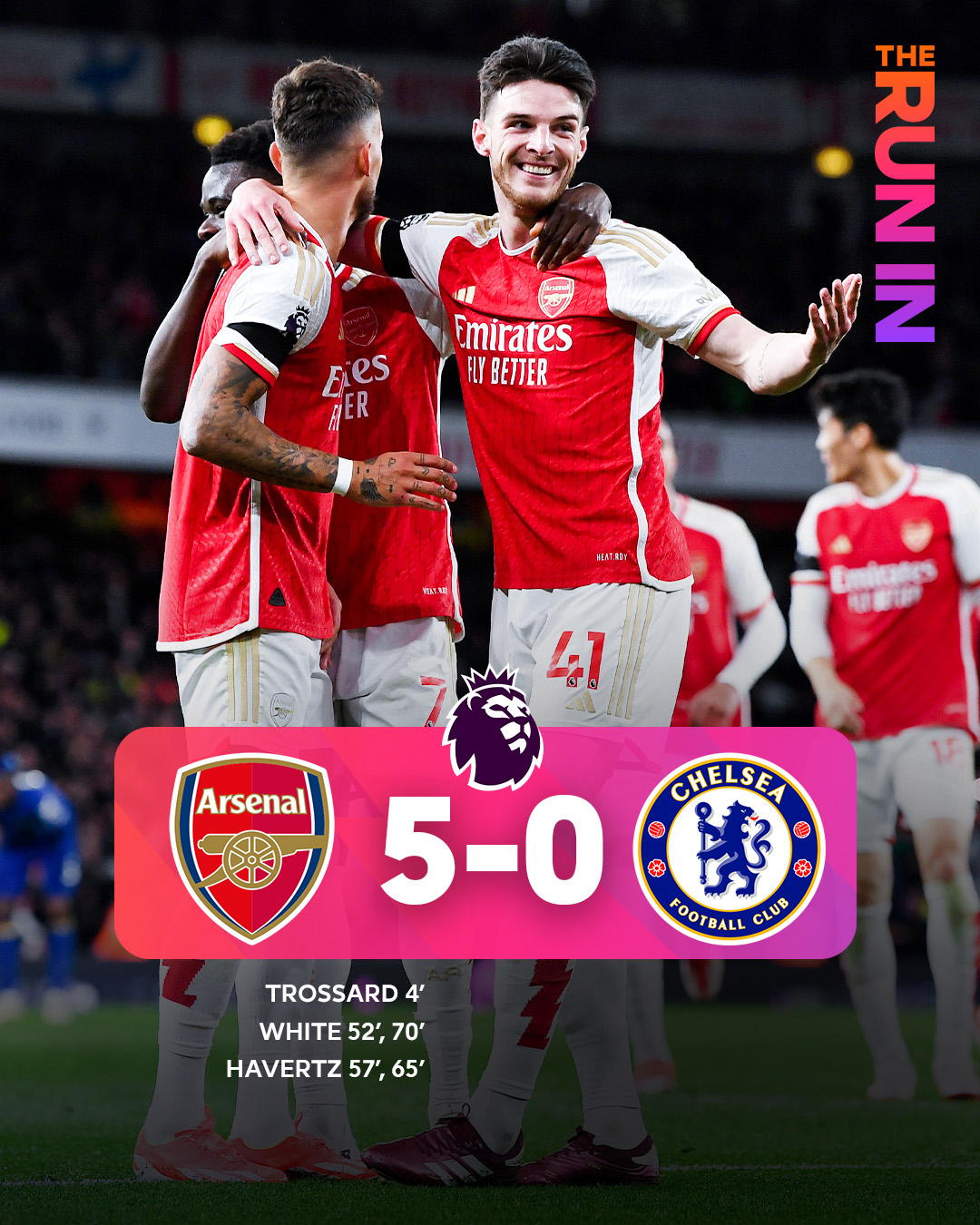 Ruthless Arsenal Put Five Past Woeful Chelsea