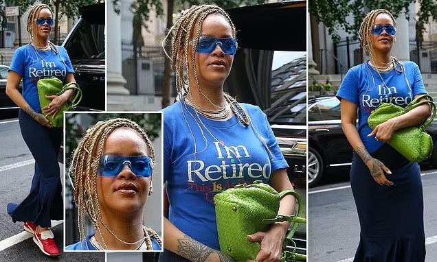 Rihanna trolls fans with ‘I’m retired’ T-shirt after refusing to release an album for over eight years
