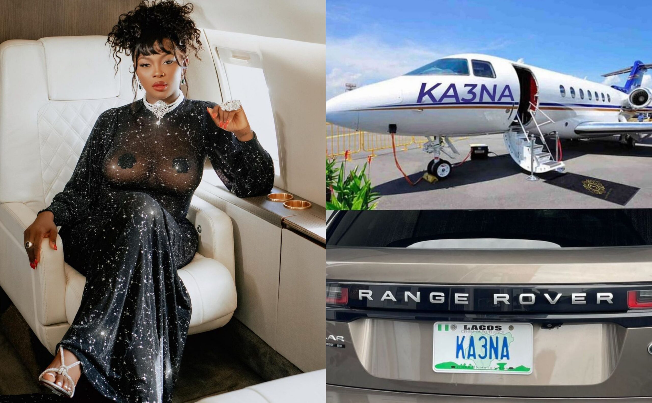 Ka3na exposed after flaunting custom private jet and Range Rover online