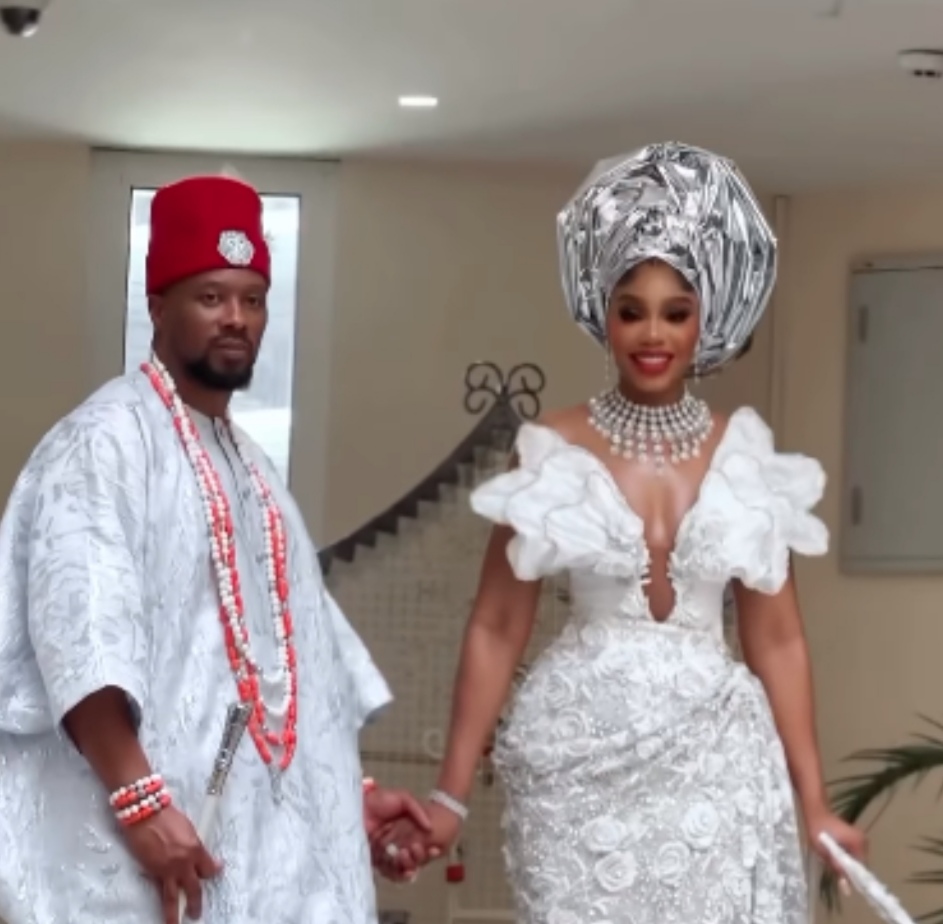 Nollywood Actress Sharon Ooja ties the knot traditionally with her ‘Odogwu Silencer’