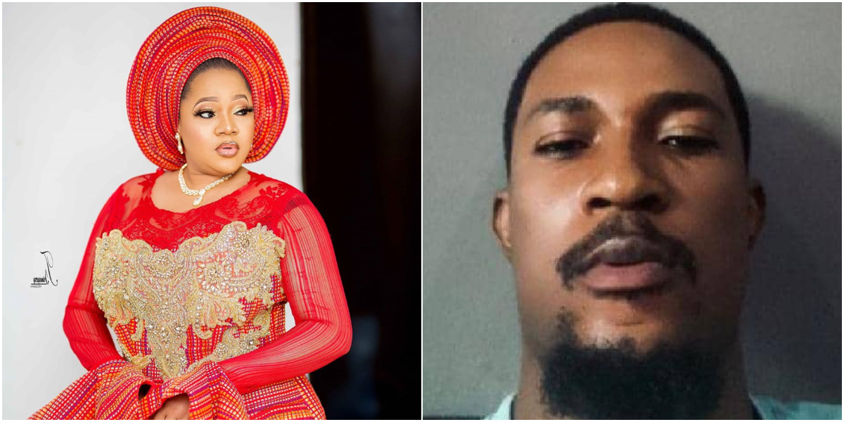 Toyin Abraham bows to pressure, release her Twitter influencer, Ayo from police custody