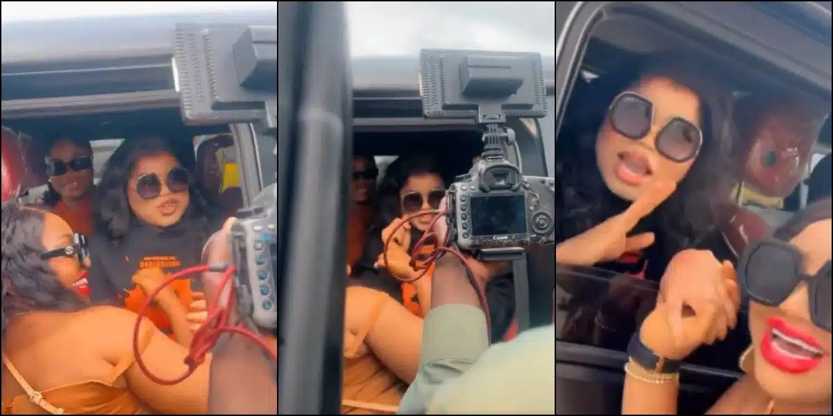 Breaking: Mummy of Lagos, Bobrisky storms out of Prison in a convoy of G-wagon after serving 6months in jail