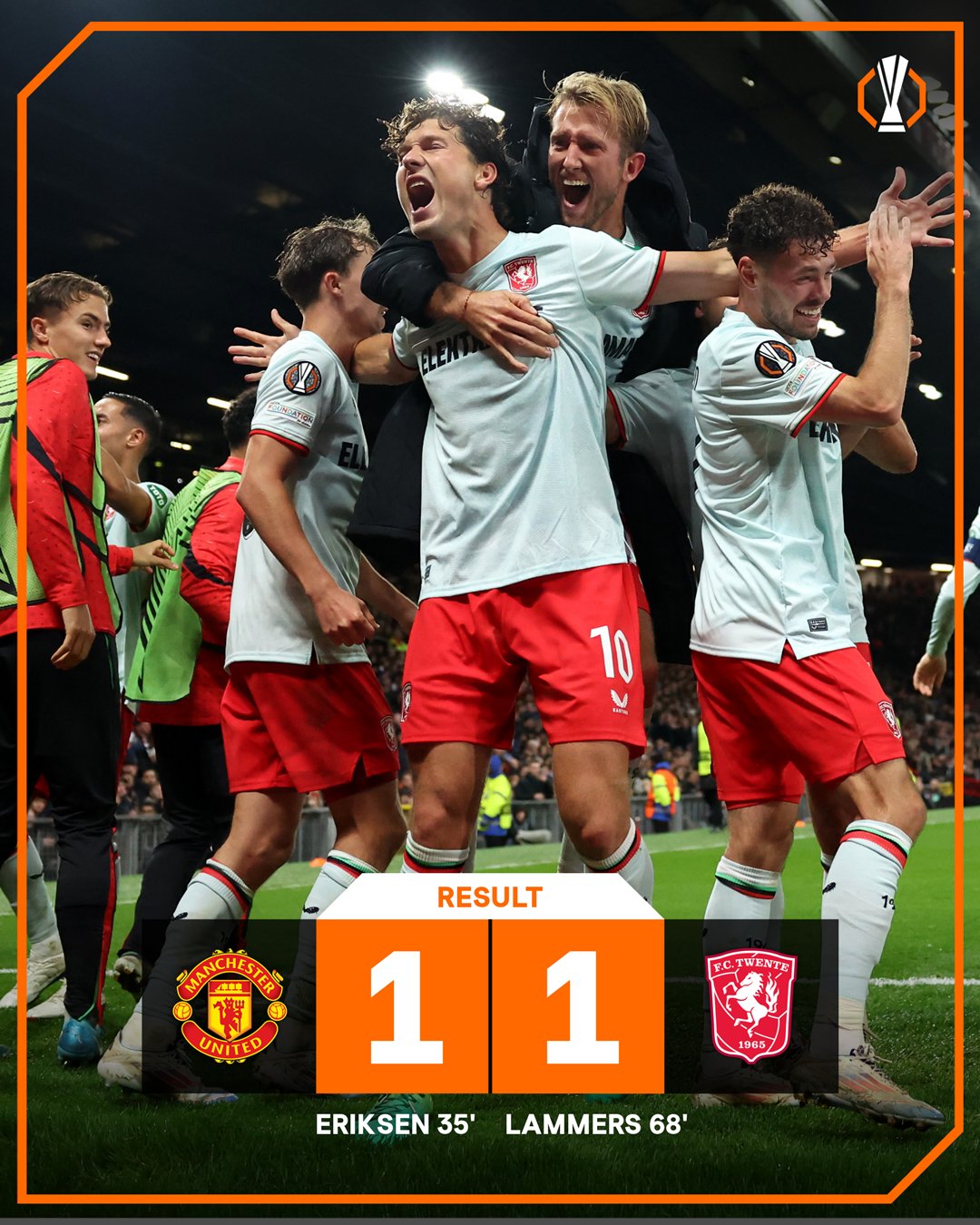 Europa League: Man Utd share the spoil against Twente