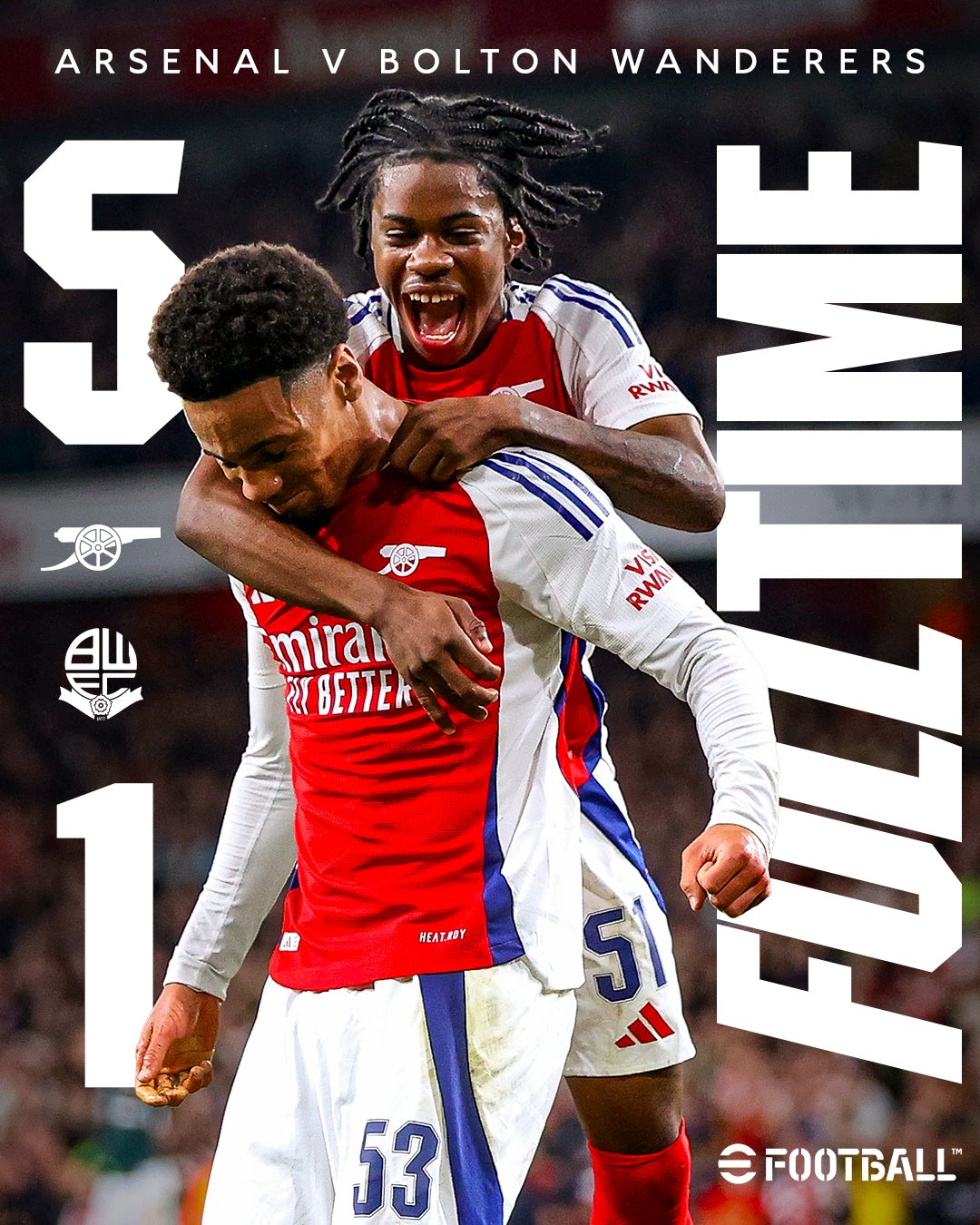 Carabao Cup: Arsenal thrash Bolton