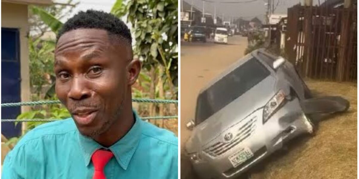 Skitmaker Mr Lyfe survives car accident months after car gift from Sabinus