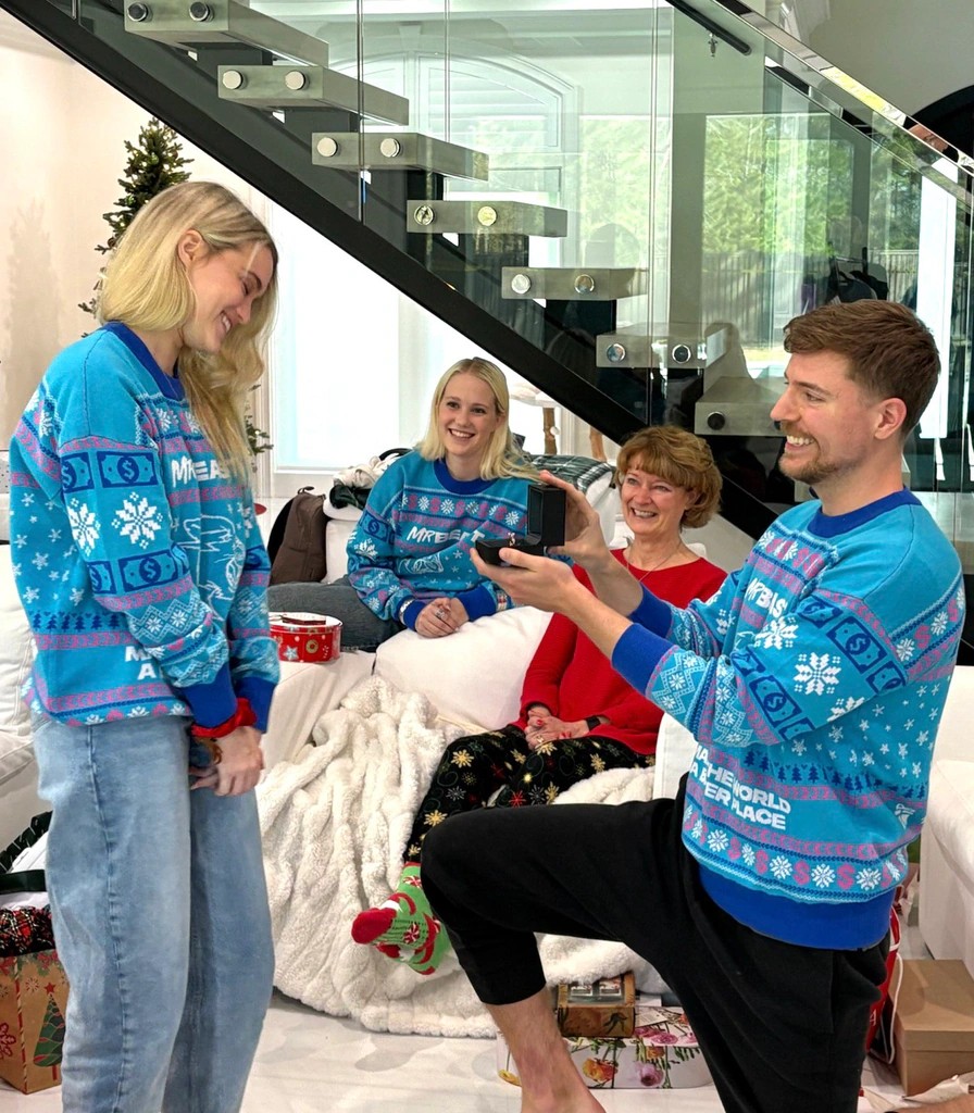 MrBeast announces engagement to Influencer Thea Booysen