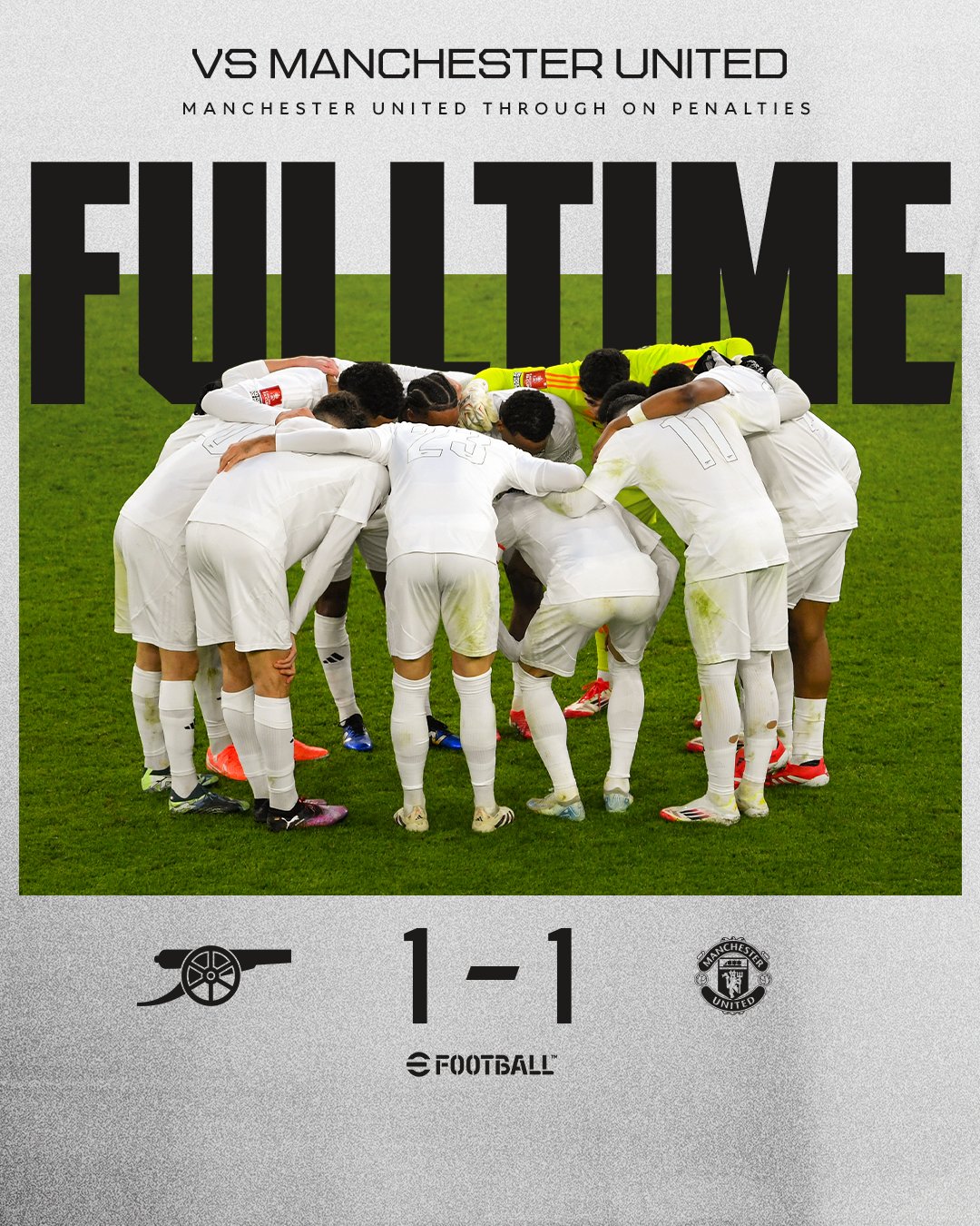 FA Cup: 10-Man United eliminate Arsenal on penalties
