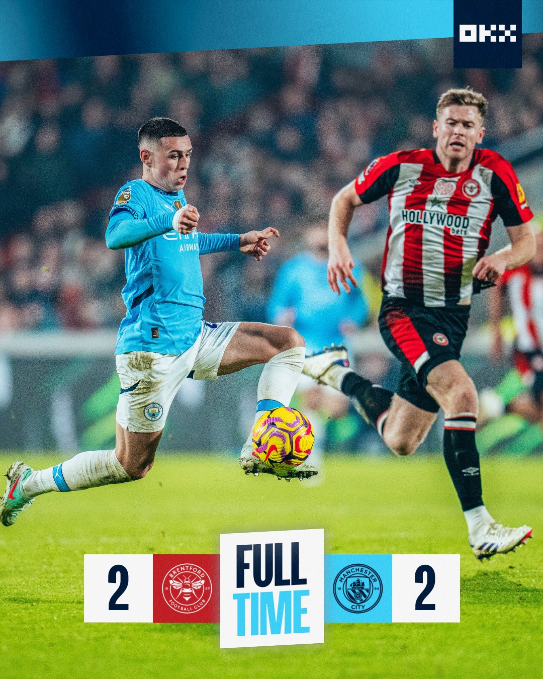 EPL: Brentford snatch late equalizer against Man City