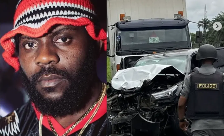 Rapper Odumodublvck debunks car accident reports