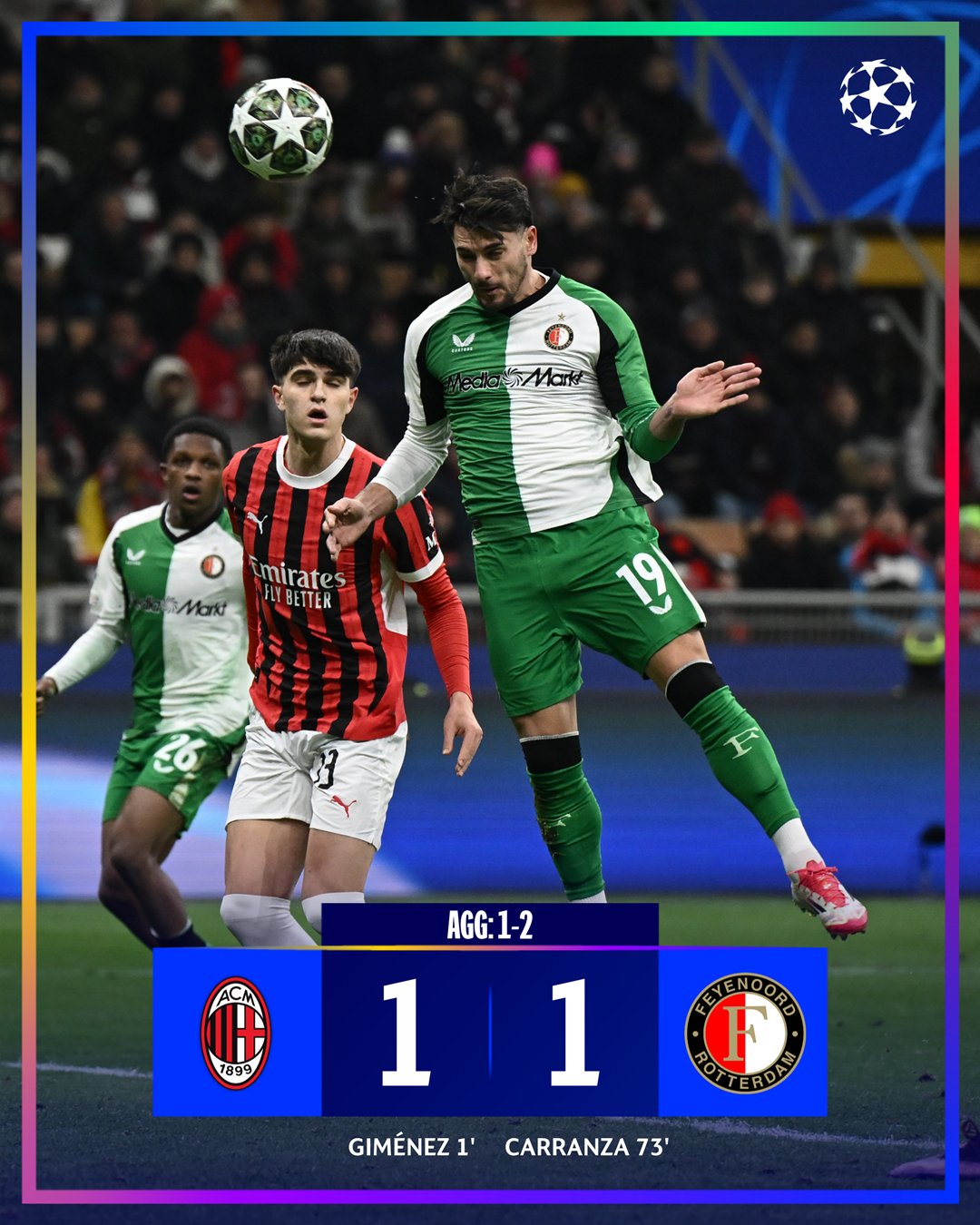AC Milan crash out of Champions League
