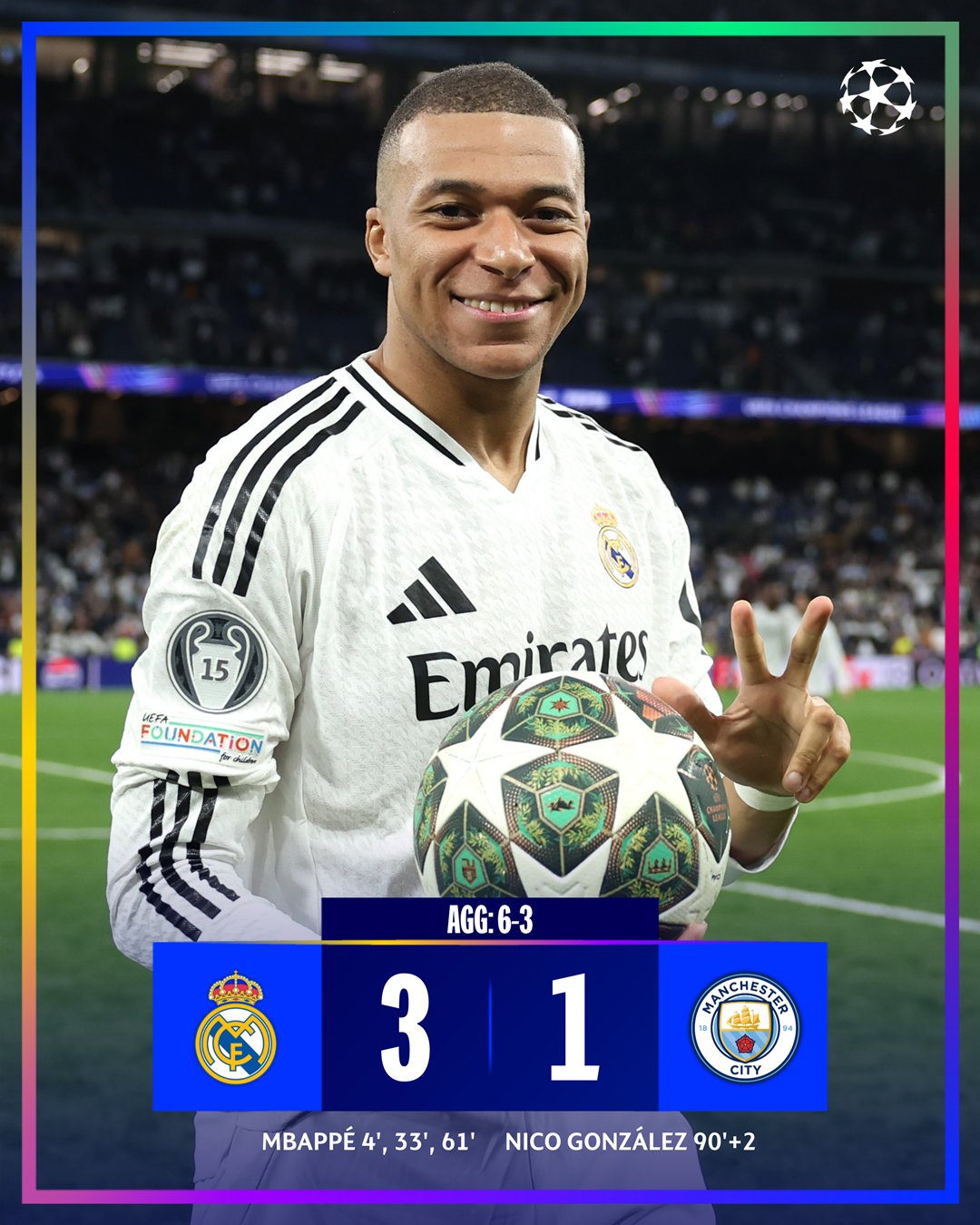 UCL: Real Madrid send City packing