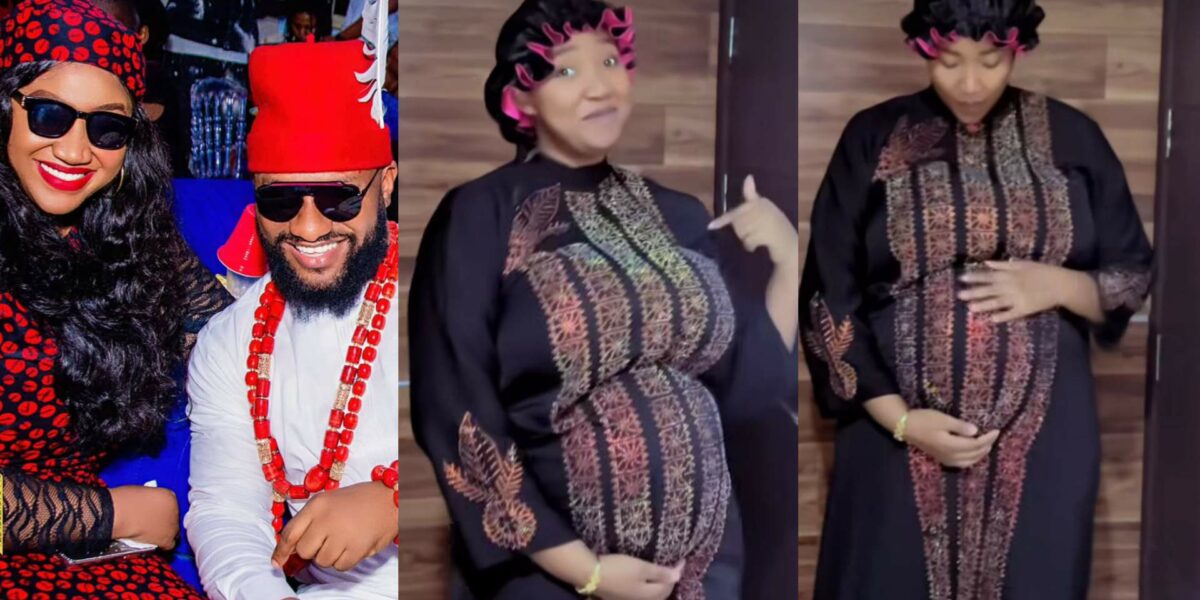 Yul Edochie and Judy Austin expecting 3rd child; shows off baby bump