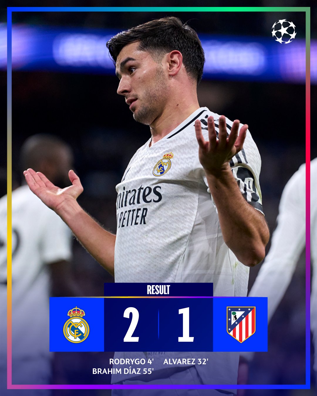 UCL: Madrid clinch narrow advantage over Atletico