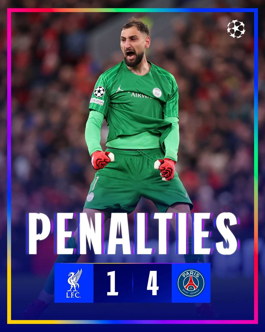 UCL: PSG knock Liverpool out on Penalties
