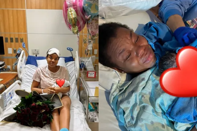 Nollywood Actress Debanke welcomes first child