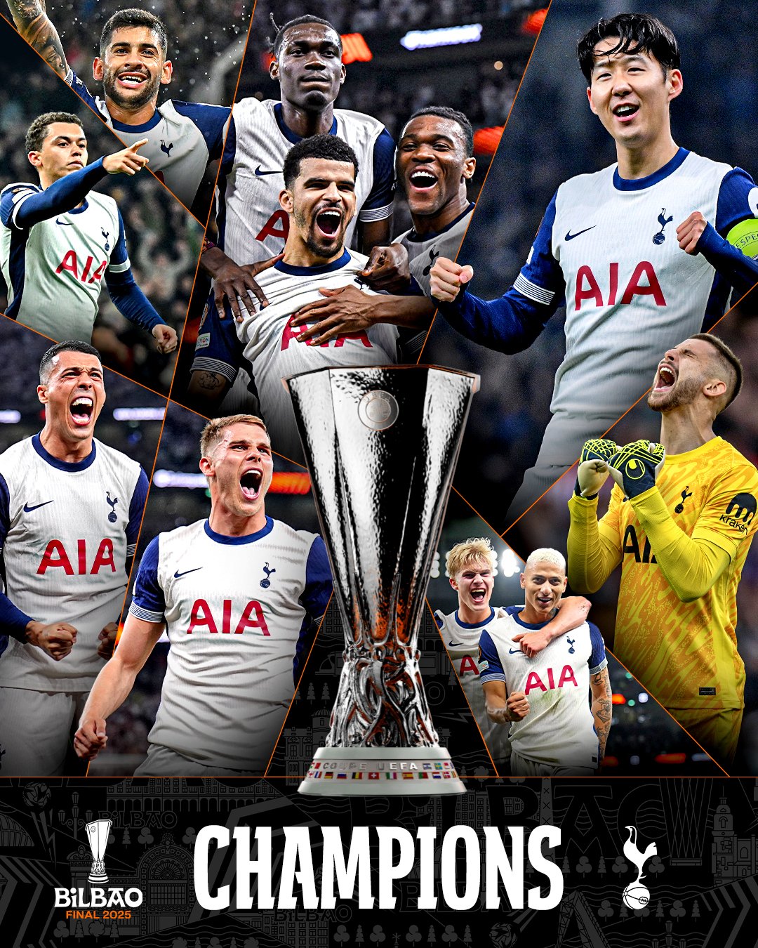 Europa League Final: Win over Man Utd hands Spurs first trophy in over a decade