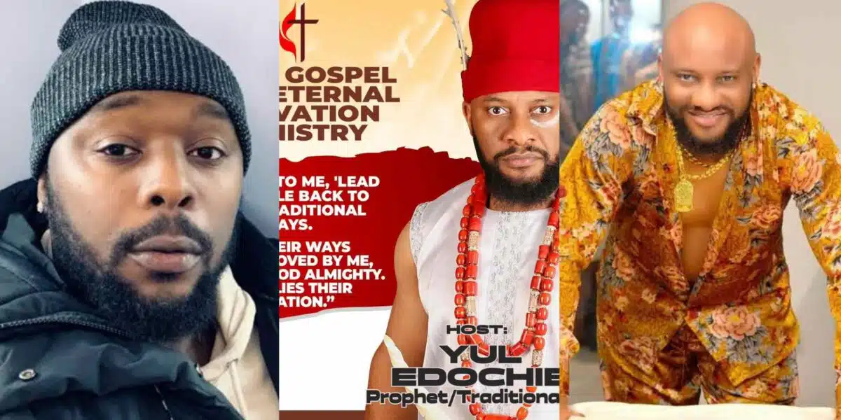 Radiogad mocks Yul Edochie following the reopening of his church
