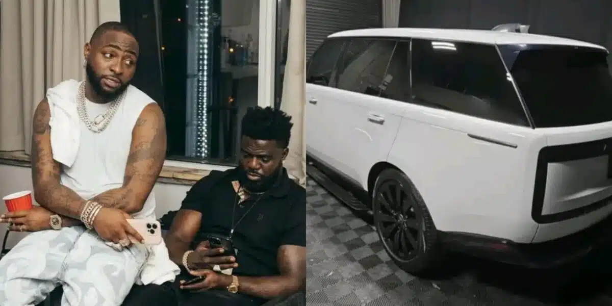 Davido Surprises Longtime Aide Lati with a Range Rover Vogue for His Birthday
