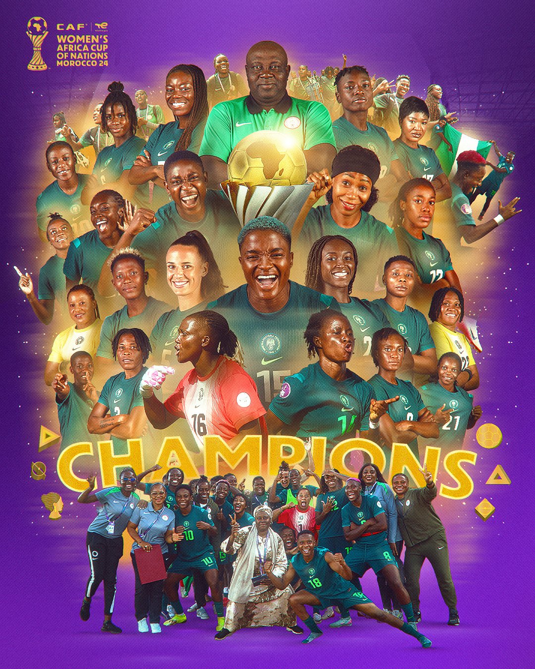 Super Falcons make history with record-extending 10th WAFCON