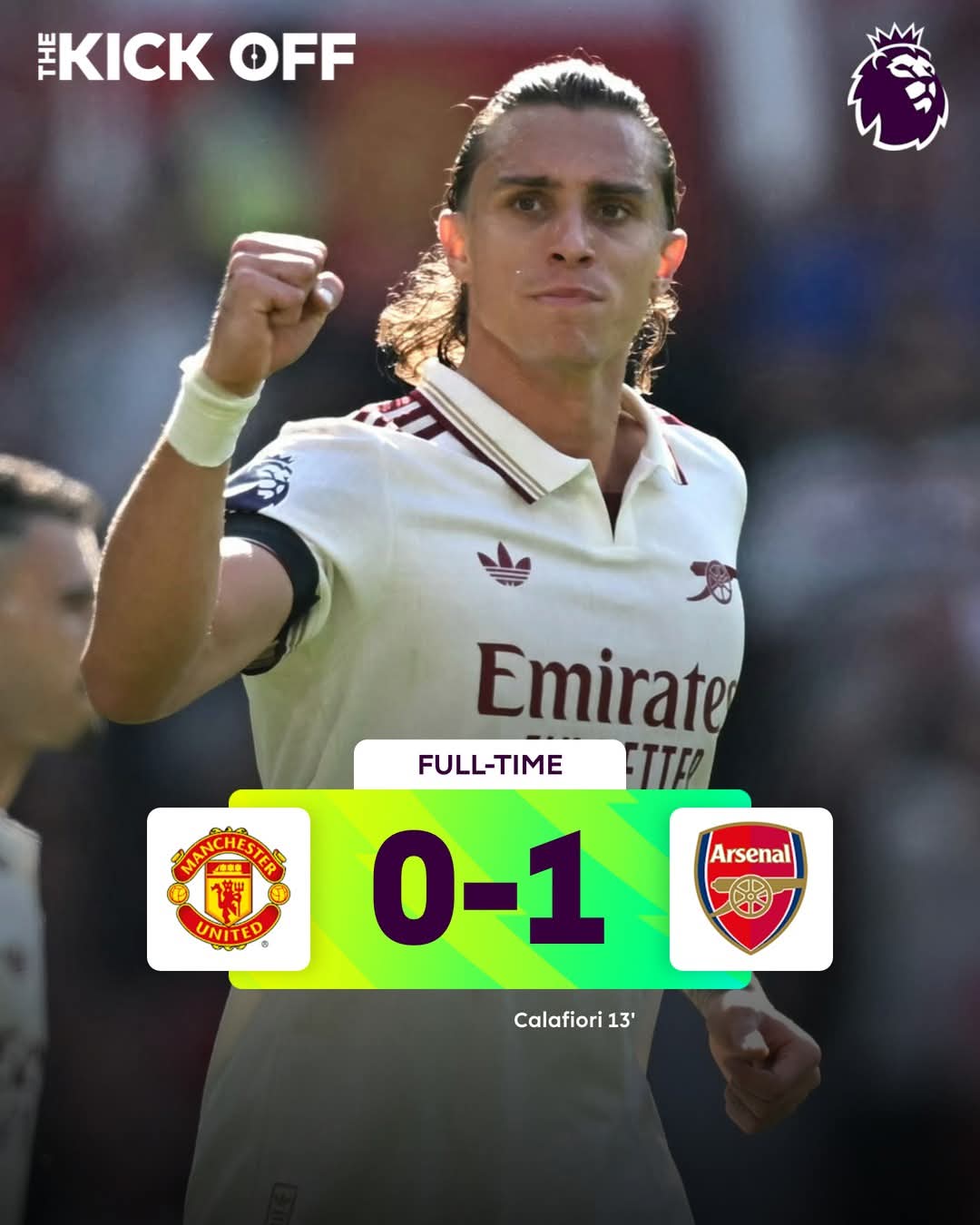 EPL: Man Utd suffer lone goal opening day defeat to Arsenal