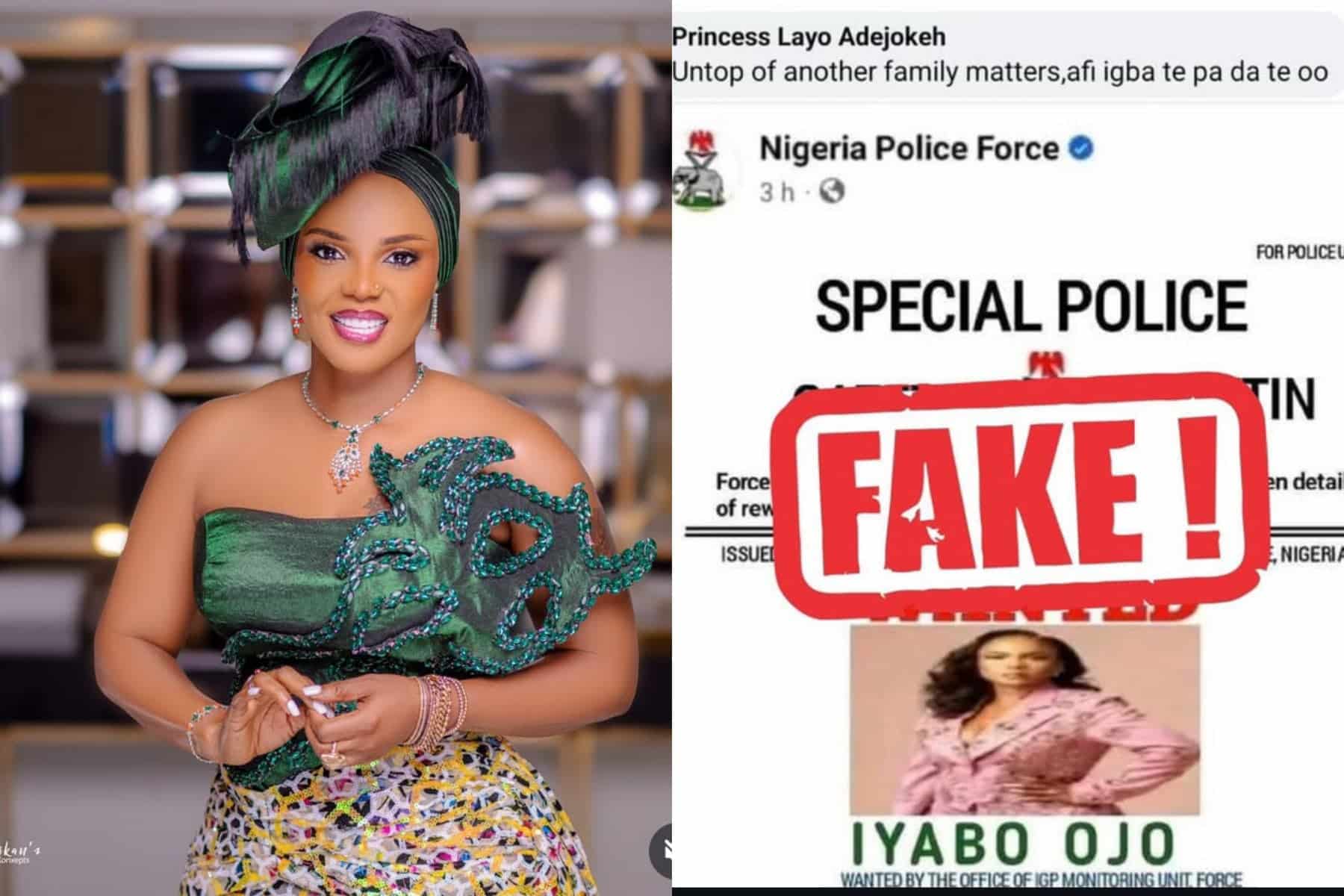 Nigeria Police Denies Declaring Iyabo Ojo Wanted