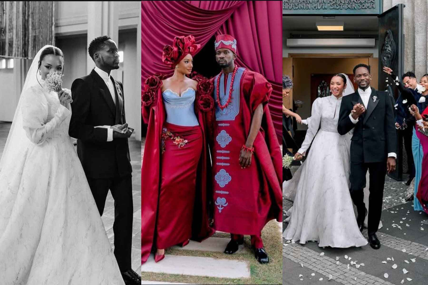 Mr Eazi and Temi Otedola Shares Breathtaking Wedding Photos, Reveal Three-Country Celebration