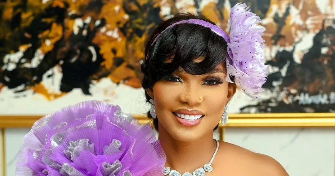 Iyabo Ojo Celebrates as Priscilla, Juma Jux, and Grandson Rakeem Arrive in Nigeria