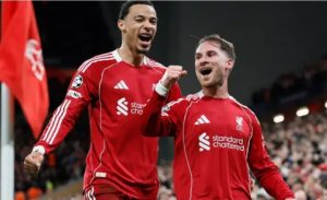 ucl:-liverpool-beat-real-madrid-as-arsenal-maintain-100%-start