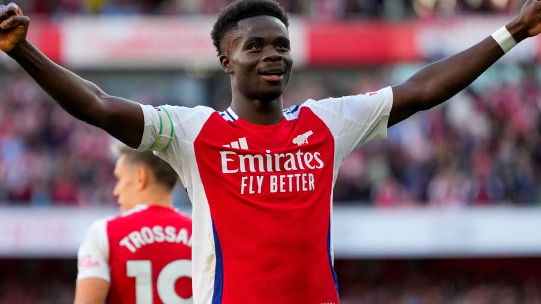 Saka Becomes Arsenal’s Highest-Paid Player After Signing New Contract