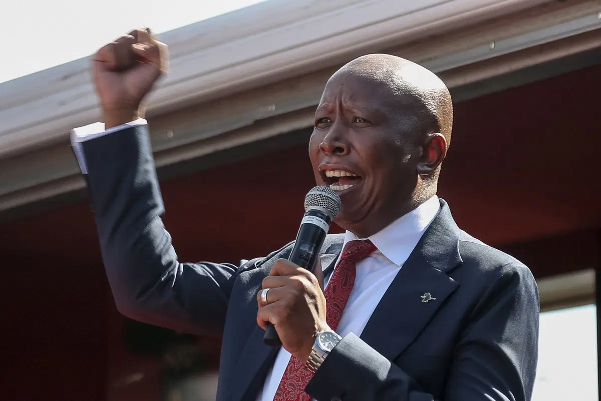 South Africa opposition leader Julius Malema sentenced to 5-year in prison following gun charges