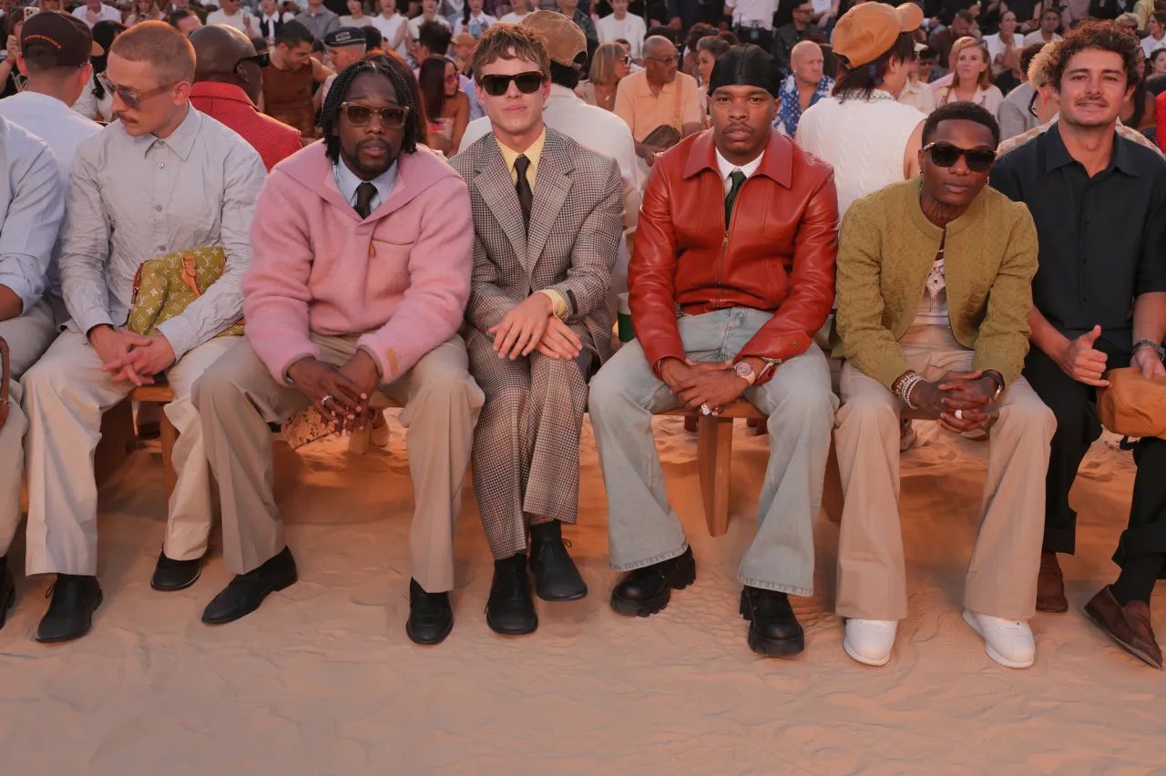 “Starboy x Pharrell!” — Wizkid Shines at Louis Vuitton SS27 Show in Paris