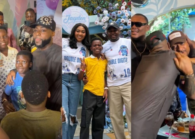 Davido, IK Ogbonna, and Top Celebrities Shut Down Lagos for Ubi Franklin’s Son’s 10th Birthday