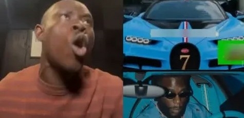 “Is It Only Pride?” — TikTok Critic Geh Geh Challenges Burna Boy Over Luxury Bugatti